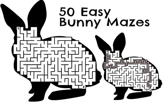 50 Bunny Mazes - Animal Easter Set 5: A Fun and Versatile Puzzle Collection