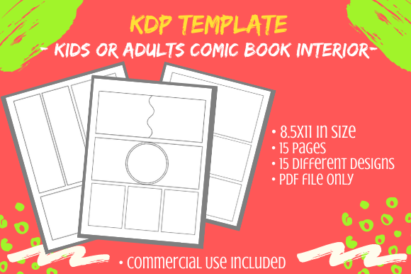 Blank Comic Book Interior 8.5x11 Pages: A Versatile Tool for Creative Projects