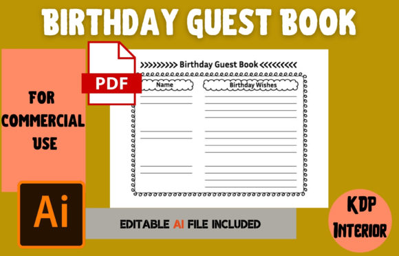 Creating Memorable Moments: The Art of the Birthday Guest Book KDP Interior