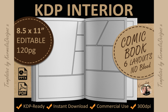 Creating Your Own Comic Book with the 8.5x11 Comic Book Interior Template