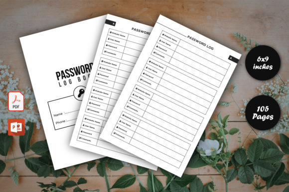 Designing Your Password Log Book for KDP