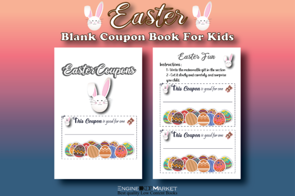 Easter Blank Coupon Book for Kids