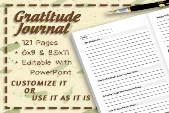 Gratitude Journal Interior for 60 Days