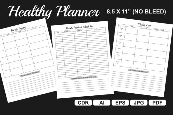 Maximize Health with KDP Interior Healthy Planner