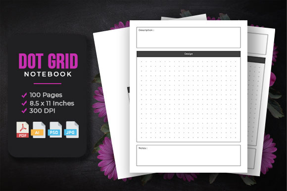 Maximizing Productivity with Dot Grid Notebook- KDP Interior