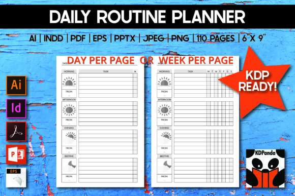 Streamline Your Day with the Daily Routine Planner KDP