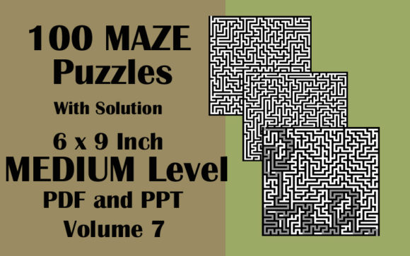 Unlocking Creativity and Problem-Solving with 100 Maze Puzzle Medium 6x9 PDF PPTX V 7